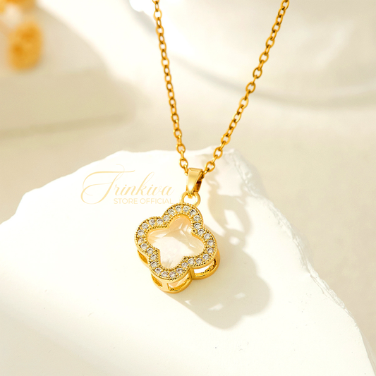 Lucky Crystal Clover Necklace
