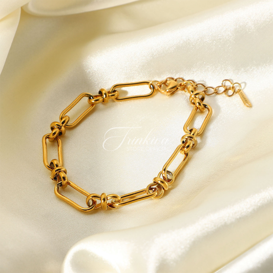 18K Gold Plated Chunky Chain Bracelets