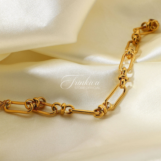 18K Gold Plated Chunky Chain Bracelets