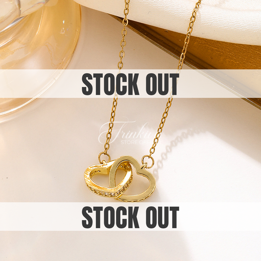 Romantic Zircon Heart Pendant Necklace