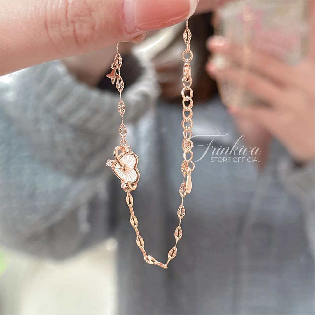 Sweet Heart Pearl Pendant Bracelet