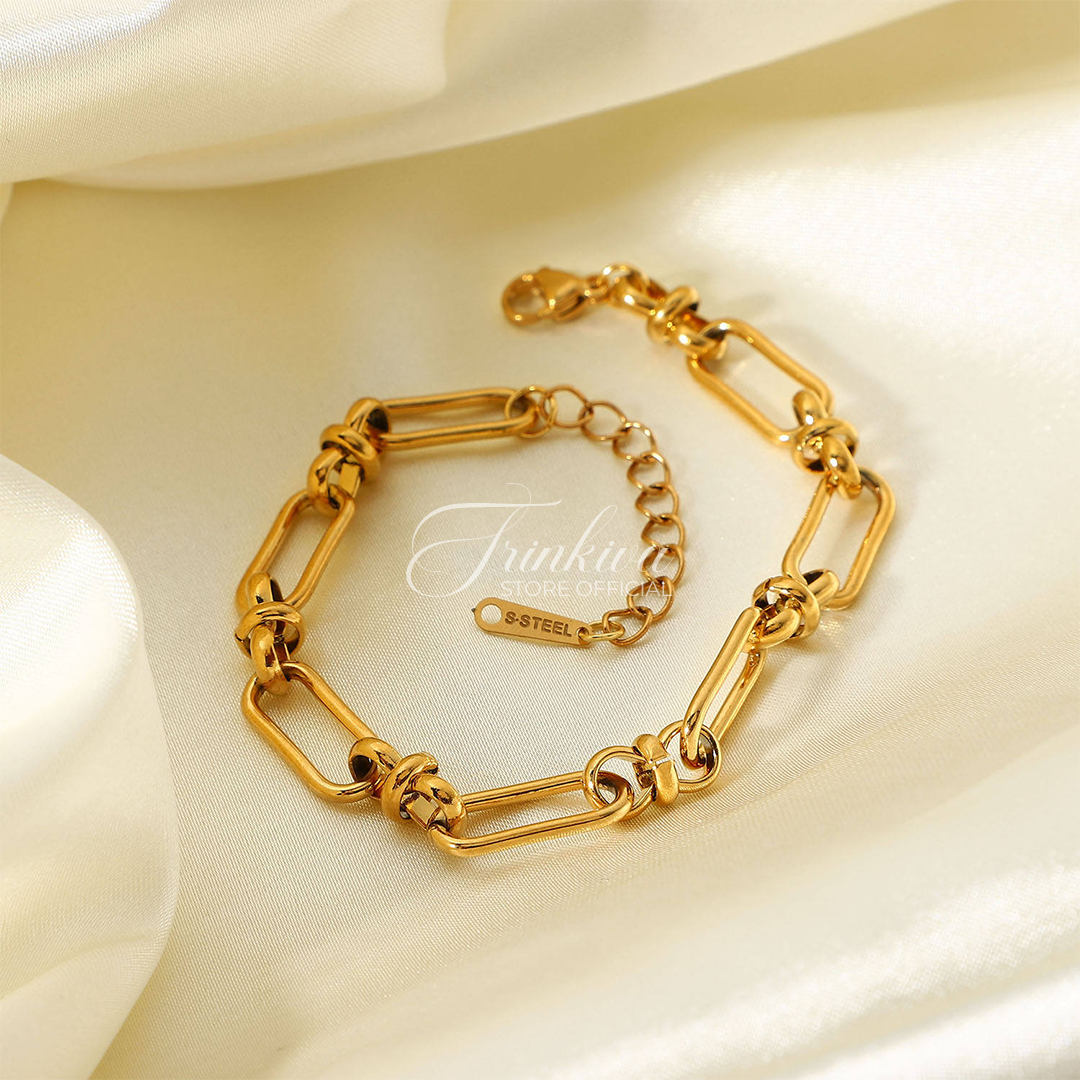 18K Gold Plated Chunky Chain Bracelets