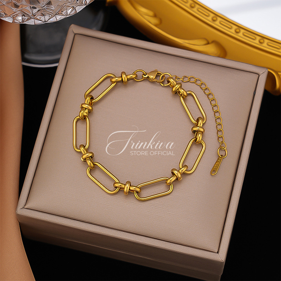 18K Gold Plated Chunky Chain Bracelets